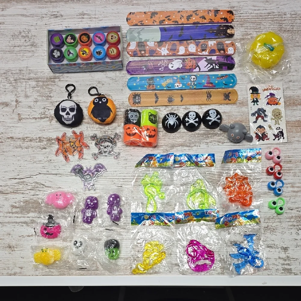 Halloween Party Favor Set – Slap Bracelets & Fun Toys | Pack 2